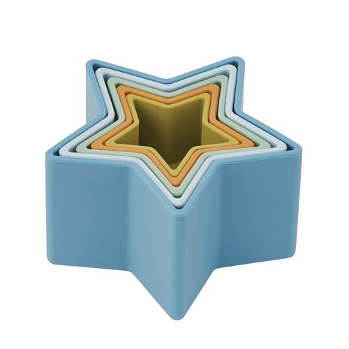 tickit Silisoft Stern-Stapelbecher – 5 weiche Silikonbecher in Sternform zum Stapeln, Ineinanderstecken, Wasserspielen & sensorischer Entdeckung – Neutral tickit Silisoft Stern-Stapelbecher – 5 weiche Silikonbecher in Sternform zum Stapeln, Ineinanderstecken, Wasserspielen & sensorischer Entdeckung – Neutral von tickit