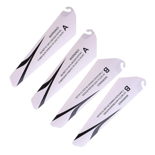tieedhfu 4 stück Langlebig Für RC Drone Blade Ersatzteile Fernbedienung Hubschrauber Propeller Klinge ABS Zubehör, Schwarz tieedhfu 4 stück Langlebig Für RC Drone Blade Ersatzteile Fernbedienung Hubschrauber Propeller Klinge ABS Zubehör, Schwarz von tieedhfu