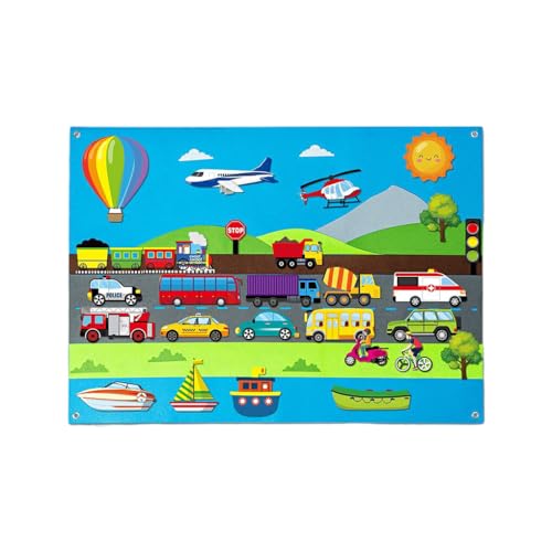 tieedhfu Bauernhoftier Filztafel Set – ansprechendes Lernspielzeug für interaktives Lernen und Spaß. Filztafel für Kinder. Top, Sortierte Farbe 7 von tieedhfu