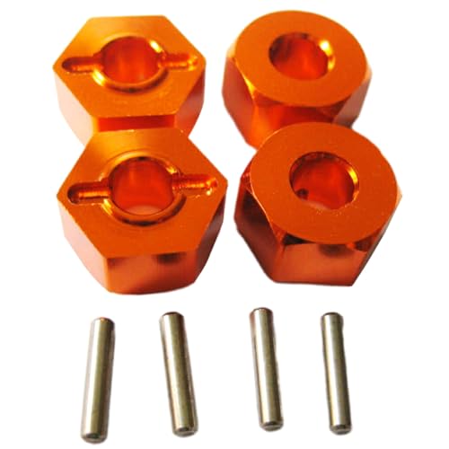 tieedhfu Rad Hex Halterung Für K959 L202 L212 L222 L959 L969 L979 Aluminium Legierung Starke 4 stücke RC Auto Zubehör Ersatzteile, Orange von tieedhfu