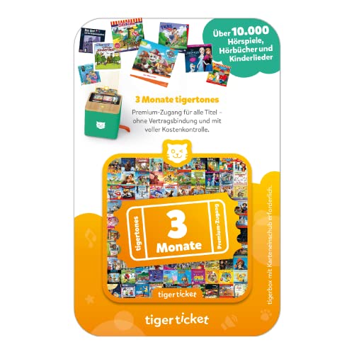 Tiger Media Deutschland GmbH Tigerbox Touch Tigerticket-3 Monats ABO für Tigertones Streamingdienst-Premium-Zugang von tigermedia