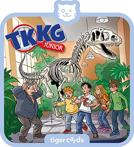 tigermedia tigercard TKKG Junior Folge 5 Dino-Dieb Abenteuer Helden Jungs Mädchen tigerbox Audioplayer Streamingbox Kinderlieder Hörspiel Hörbuch von tigermedia