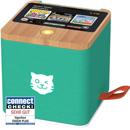 tigermedia tigerbox Touch Plus grün mit extra Langer Akkulaufzeit und Bluetooth Kopfhöreranschluss, Hörspiel, Teufelskicker, König der Löwen, Disney, Super Wings, ab 4-12 Jahren tigermedia tigerbox Touch Plus grün mit extra Langer Akkulaufzeit und Bluetooth Kopfhöreranschluss, Hörspiel, Teufelskicker, König der Löwen, Disney, Super Wings, ab 4-12 Jahren von tigermedia