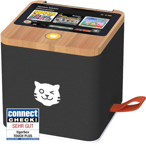 tigermedia tigerbox Touch Plus schwarz mit extra Langer Akkulaufzeit und Bluetooth Kopfhöreranschluss, Sleeptimer, Hörbuch, Geburtstag, Fünf Freunde, Bibi und Tina tigermedia tigerbox Touch Plus schwarz mit extra Langer Akkulaufzeit und Bluetooth Kopfhöreranschluss, Sleeptimer, Hörbuch, Geburtstag, Fünf Freunde, Bibi und Tina von tigermedia