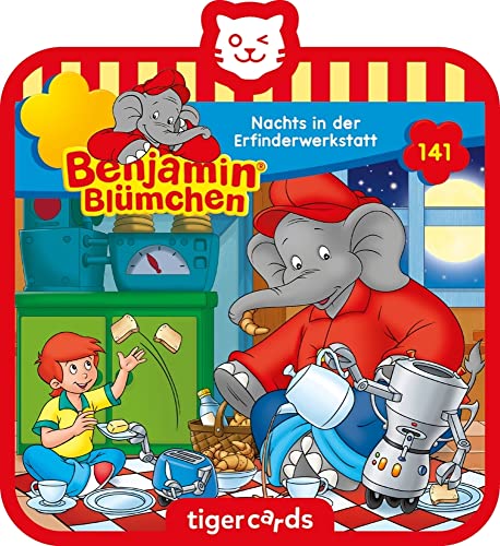 tigermedia tigercard Benjamin Blümchen Folge 141 Nachts in der Erfinderwerkstatt kreativ basteln Kinder tigerbox Hörbox Hörspiel Hörbuch Musik von tigermedia