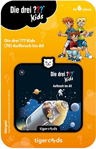 tigermedia tigercard Die drei ??? Kids Folge 70 Aufbruch ins All Universum Detektiv Spannung Kinder tigerbox Audioplayer Hörspiele Hörbücher Lieder von tigermedia