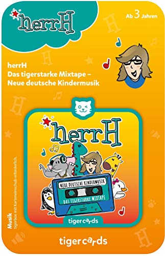 tigermedia tigercard Herr H Best of deutsche Kindermusik Tanzen tigerbox Audioplayer tragbarer Lautsprecher Kinder Hörspiele Hörbücher Kinderlieder von tigermedia