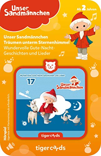 tigermedia tigercard Sandmännchen Folge 17 Träumen unterm Sternenhimmel Einschlaf Geschichte Kinder tigerbox Hörbox Hörspiel Hörbuch Kindermusik, Orange von tigermedia