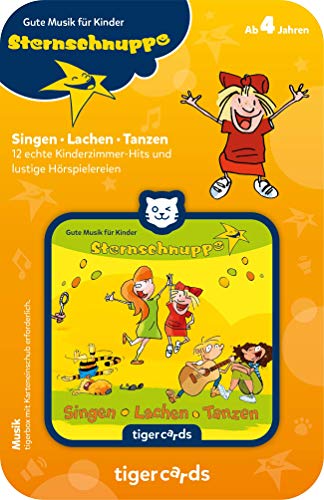 tigermedia tigercard Sternschnuppe Kinderlieder Singen Lachen Tanzen Radio Kinderzimmer tigerbox Audioplayer Lautsprecher Hörspiele Hörbuch Musik von tigermedia