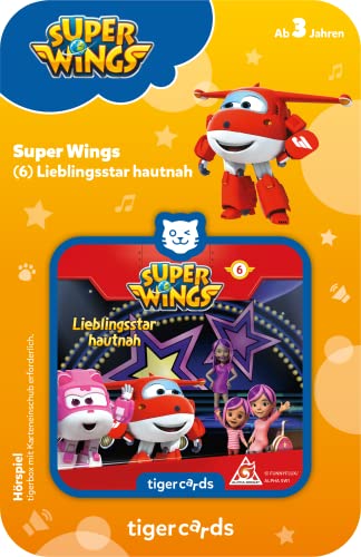 tigermedia tigercard Super Wings Folge 6 Lieblingsstars hautnah Flugzeug Abenteuer tigerbox Hörspielbox Geschenk Zahnfee Einschulung Junge Mädchen von tigermedia