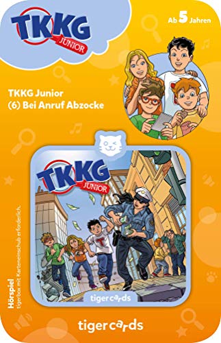 tigermedia tigercard TKKG Junior Folge 6 Bei Anruf Abzocke Detektiv Spannung Kinder tigerbox Hörspielbox Audioplayer Hörspiele Hörbücher Lieder von tigermedia