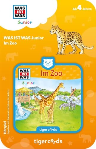 tigermedia tigercard WAS IST WAS Junior Im Zoo Tiere Kinderwissen tigerbox Hörbox Geschenk Einschulung Schultüte Kinder Hörspiel Hörbuch Lieder von tigermedia