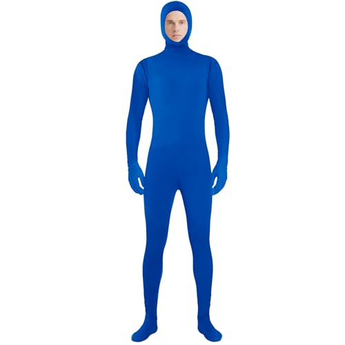 Stretch-Body-Kostüm, offenes Gesicht, Ganzkörper für Unisex, Herren, Damen, Halloween, Cosplay, Karneval, Fasching, Marineblau, 170-185cm/5.6-6.1ft Stretch-Body-Kostüm, offenes Gesicht, Ganzkörper für Unisex, Herren, Damen, Halloween, Cosplay, Karneval, Fasching, Marineblau, 170-185cm/5.6-6.1ft von tiggell