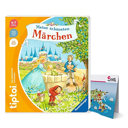 tiptoi Ravensburger Buch - Meine schönsten Märchen + exklusiver Kinder Wimmel-Weltkarte 4-7 Jahre von tiptoi