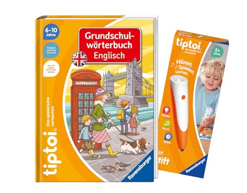 tiptoi Ravensburger Set: WWW Grundschulwörterbuch Englisch + 00110 Stift, Lernspielzeug für Kinder tiptoi Ravensburger Set: WWW Grundschulwörterbuch Englisch + 00110 Stift, Lernspielzeug für Kinder von tiptoi