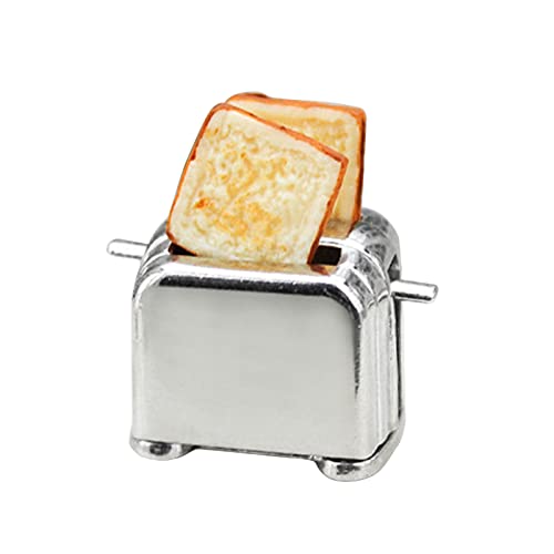1:12/1:6Puppenhaus Toaster Mini Brotbackmaschine Puppenhäuser Brotbackautomat Mini Toaster Miniaturen Puppenhäuser Kochgeschirr Mini Brotbackmaschine von tixoacke