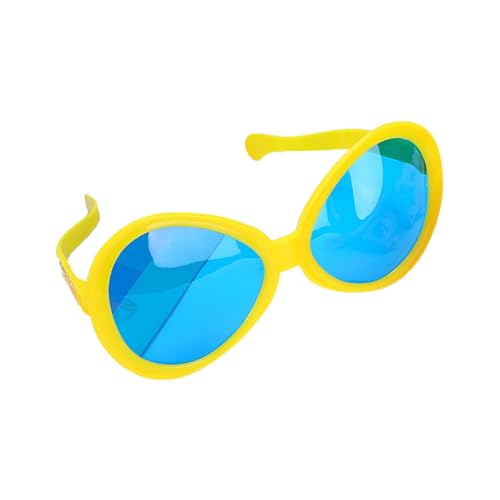 tixoacke Modische bunte Sonnenbrille mit übergroßen farbigen Gläsern für Mädchen, Party, Mädchen, Fotografieren, Weihnachten, Camping, Dekoration, modische Sonnenbrille von tixoacke
