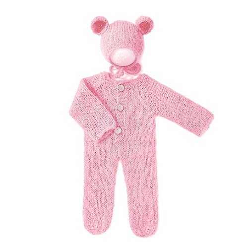 tixoacke Süße Neugeborene Jungen Mädchen Baby Fotoshooting Requisiten Outfits Häkelkleidung Mohair Hosen Fotografie Requisiten Kostüm Set Schöne Neugeborenen Fotografie Requisiten Jungen Mädchen von tixoacke