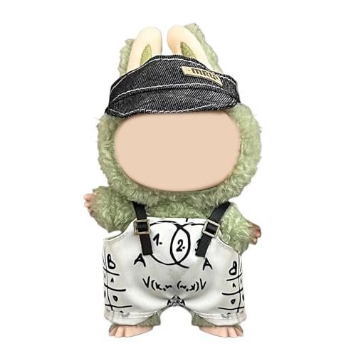 17 cm Puppenkleidung, niedliche Plüschkleidung mit Hüten, Latzhose, Puppenkleidung für 17 cm große Puppen, entzückendes Puppen-Outfit, Puppenkleidung, Ersatzzubehör für 17 cm große Puppen 17 cm Puppenkleidung, niedliche Plüschkleidung mit Hüten, Latzhose, Puppenkleidung für 17 cm große Puppen, entzückendes Puppen-Outfit, Puppenkleidung, Ersatzzubehör für 17 cm große Puppen von tkerinse