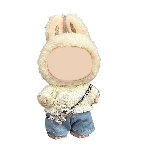 17 cm Puppenkleidung, niedliche Plüschkleidung mit Hüten, Latzhose, Puppenkleidung für 17 cm große Puppen, entzückendes Puppen-Outfit, Puppenkleidung, Ersatzzubehör für 17 cm große Puppen 17 cm Puppenkleidung, niedliche Plüschkleidung mit Hüten, Latzhose, Puppenkleidung für 17 cm große Puppen, entzückendes Puppen-Outfit, Puppenkleidung, Ersatzzubehör für 17 cm große Puppen von tkerinse