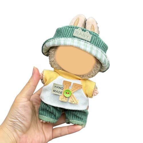 tkerinse Puppenkleidung für 17 cm große Puppe, 17 cm Vinyl-Puppenkleidung & Zubehör, lässiges Jugendoutfit für 6,7-Zoll-Plüschpuppen, niedliche Outfit-Kleidungsersatz für Plüschpuppen (keine Puppe) tkerinse Puppenkleidung für 17 cm große Puppe, 17 cm Vinyl-Puppenkleidung & Zubehör, lässiges Jugendoutfit für 6,7-Zoll-Plüschpuppen, niedliche Outfit-Kleidungsersatz für Plüschpuppen (keine Puppe) von tkerinse