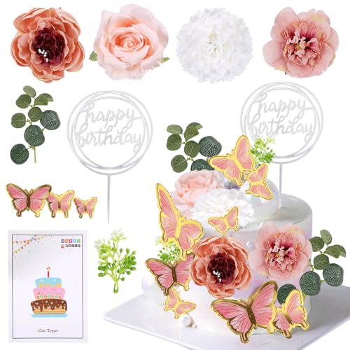 19 Stück Boho Tortendeko Dekoration Mädchen - Tortenaufsatz Dekoration mit Blumen, Blumen Schmetterling Kuchen Dekoration, Boho Tortendeko Kugeln Cake Topperfür Geburtstag,Hochzeit,Babyparty 19 Stück Boho Tortendeko Dekoration Mädchen - Tortenaufsatz Dekoration mit Blumen, Blumen Schmetterling Kuchen Dekoration, Boho Tortendeko Kugeln Cake Topperfür Geburtstag,Hochzeit,Babyparty von tlidfgeo