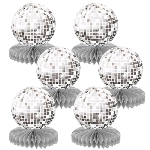 tlidfgeo 6 Stück Disco Deko Tischaufsätze,Disco deko,Geburtstag Bienenwabe Mittelstück,Disco Party Dekoration,for 70er 80er Partyzubehör Geburtstag Hochzeit Weihnachten-Grau tlidfgeo 6 Stück Disco Deko Tischaufsätze,Disco deko,Geburtstag Bienenwabe Mittelstück,Disco Party Dekoration,for 70er 80er Partyzubehör Geburtstag Hochzeit Weihnachten-Grau von tlidfgeo