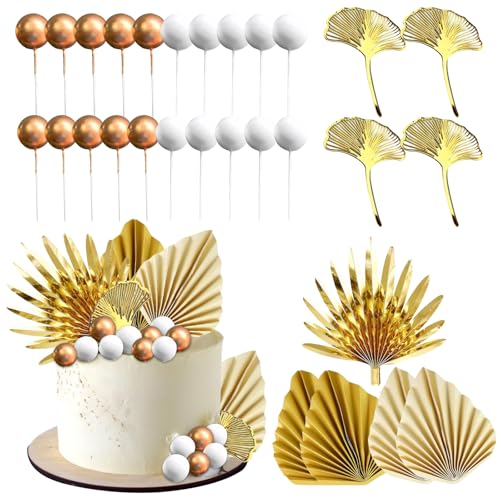 29 Stück Boho Kuchendekorationsset, Wiederverwendbare DekoTorte für Geburtstags, Hochzeitsfeiern, Champagner Rose Kuchendekoration Tortendeko Kugeln Cake Topper Gold 29 Stück Boho Kuchendekorationsset, Wiederverwendbare DekoTorte für Geburtstags, Hochzeitsfeiern, Champagner Rose Kuchendekoration Tortendeko Kugeln Cake Topper Gold von tlidfgeo