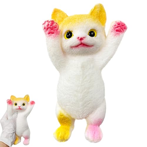 Süße Weiche Katze Quetschspielzeuge Squishy Katze Toy Fufu Squishy Spielzeuge Big 20×11cm für Kinder und Erwachsene Stress und Ängste lindert Toys (Groß Gelb) von tngtswwcv