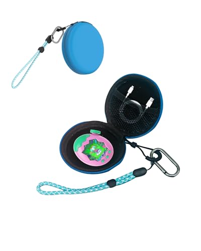 toergy Hülle für Tamagotchi Paradise Hartschale - Tragbare Schutzhülle mit USB-Kabel & Speicherkarte Platz, Wasserdicht & Aufprallschutz, Schwarz | Praktische Organizer-Tasche,Schwarz von toergy