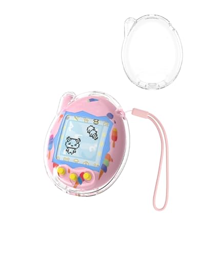 toergy Schutzhülle für Tamagotchi Connection - Anti-Drop PC Hülle,mit Einem String,Elektronisches Haustierzubehör, Schutz für Virtual Pet Game Machine (transparent) von toergy