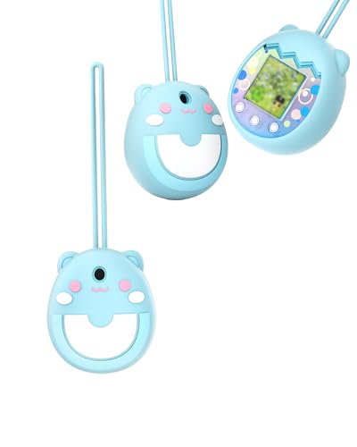 toergy Silikon-Schutzhülle für Tamagotchi Pix - Weiche Anti-Drop Stoßfest Hülle, Elektronisches Haustierzubehör, Schutz für Virtual Pet Game Machine (Blau) von toergy
