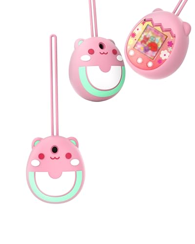 toergy Silikon-Schutzhülle für Tamagotchi Pix - Weiche Anti-Drop Stoßfest Hülle, Elektronisches Haustierzubehör, Schutz für Virtual Pet Game Machine (Rosa) von toergy