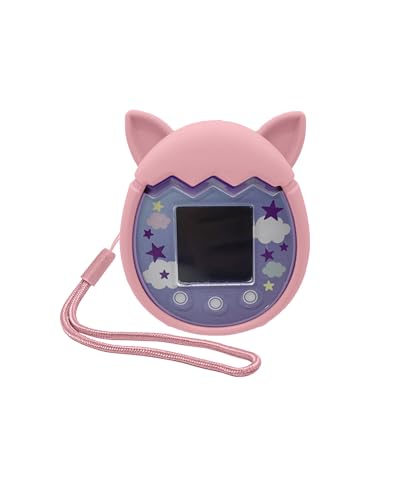 toergy Silikonhülle für Tamagotchi Pix – weiche Schutzhülle mit Lanyard, bequeme, tragbare kratzfeste Haut für Haustier-Spielmaschine (Rosa) von toergy