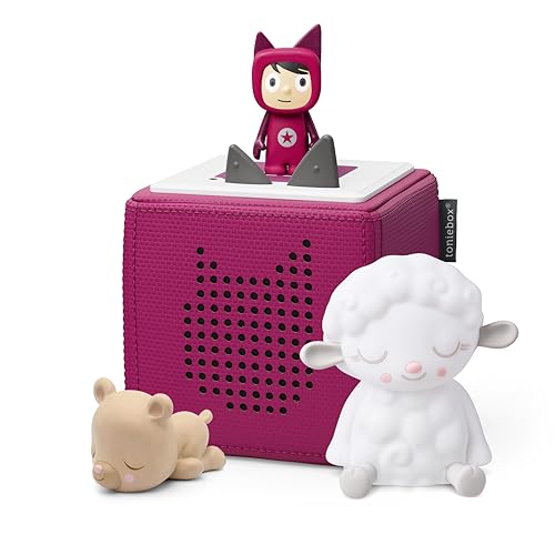Toniebox Extrapack – Toniebox Starterset Beere mit Kreativtonie + 2 x Schlummerbande Hörfiguren, Audioplayer für Hörbücher und Lieder, kabellose Musikbox mit Schlaf Hörspiel Toniebox Extrapack – Toniebox Starterset Beere mit Kreativtonie + 2 x Schlummerbande Hörfiguren, Audioplayer für Hörbücher und Lieder, kabellose Musikbox mit Schlaf Hörspiel von tonies