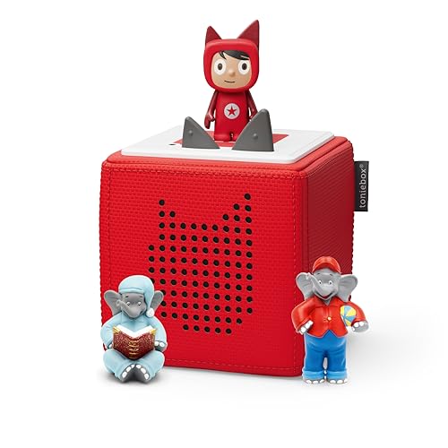 Toniebox Extrapack – Toniebox Starterset Rot mit Kreativtonie + 2 x Benjamin Blümchen Hörfiguren, Audioplayer für Hörbücher und Lieder, kabellose Musikbox mit Benjamin Blümchen Hörspiel Toniebox Extrapack – Toniebox Starterset Rot mit Kreativtonie + 2 x Benjamin Blümchen Hörfiguren, Audioplayer für Hörbücher und Lieder, kabellose Musikbox mit Benjamin Blümchen Hörspiel von tonies