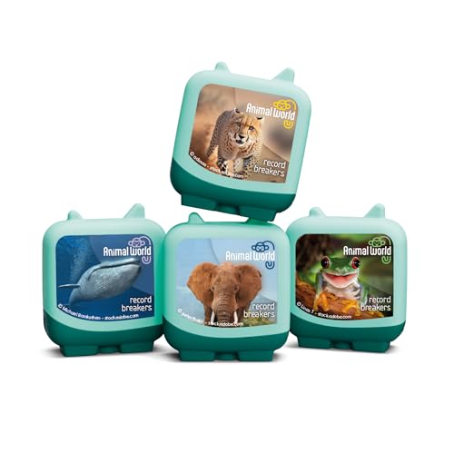 tonies Animal World: Schallplattenbrecher Audio Clever Pocket Tonie-Set zur Verwendung mit toniebox von tonies