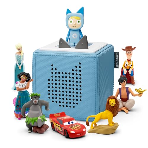 tonies Disney Ultimatives Bundle - 1 Kreativ & 7 tonies - Frozen, Encanto, Balu, Aladdin, Simba, Autos & Spielzeuggeschichte, Blau von tonies