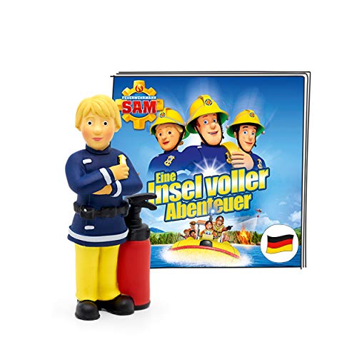 tonies Hörfigur für Toniebox, Feuerwehrmann Sam – Eine Insel voller Abenteuer, Hörspiel mit 5 Geschichten für Kinder ab 3 Jahren, Spielzeit ca. 68 Minuten von tonies