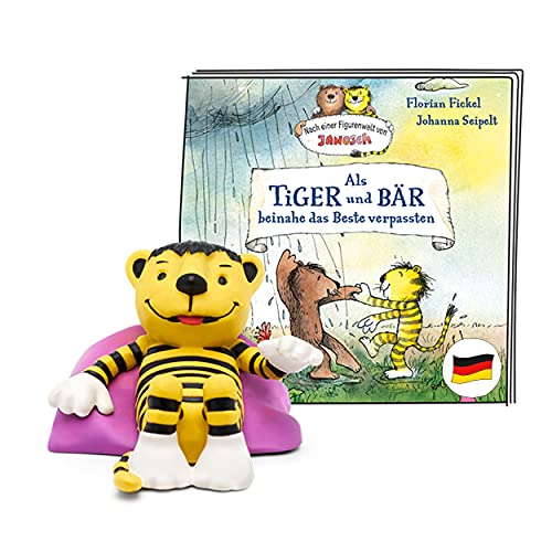 tonies Hörfigur für Toniebox, Janosch – Als Tiger und Bär beinahe das Beste verpassten, Hörspiel für Kinder ab 4 Jahren, Spielzeit ca. 45 Minuten von tonies