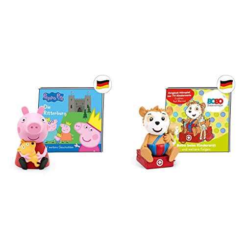 tonies Hörfigur für Toniebox, Peppa Wutz – Die Ritterburg und 7 weitere spannende Peppa Wutz Geschichten & Hörfiguren für Toniebox, Bobo Siebenschläfer – Bobo beim Kinderarzt, ab 3 Jahren tonies Hörfigur für Toniebox, Peppa Wutz – Die Ritterburg und 7 weitere spannende Peppa Wutz Geschichten & Hörfiguren für Toniebox, Bobo Siebenschläfer – Bobo beim Kinderarzt, ab 3 Jahren von tonies