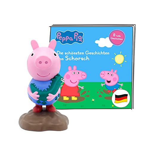 tonies Hörfigur für Toniebox, Peppa Wutz – Die schönsten Geschichten von Schorsch, Hörspiel für Kinder ab 3 Jahren, Spielzeit ca. 44 Minuten von tonies