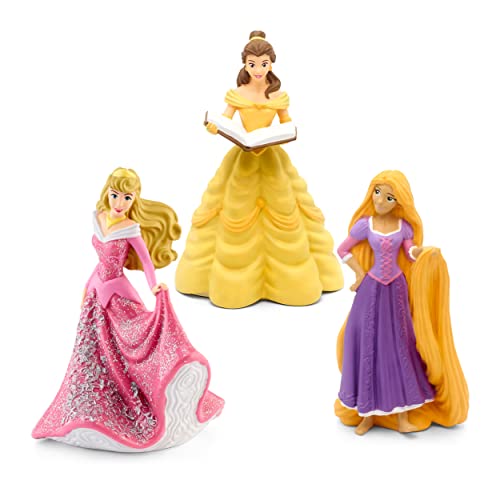 tonies Hörfiguren Bundle für Toniebox, 3 x Disney Prinzessinnen: Die Schöne und das Biest, Rapunzel – Neu verföhnt & Dornröschen, für Kinder ab 4 Jahren von tonies