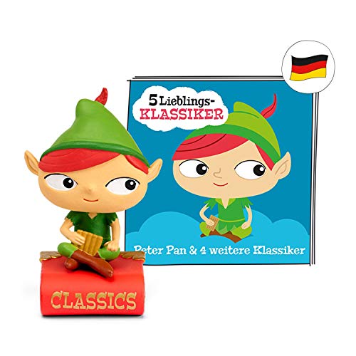 tonies Hörfiguren für Toniebox, 5 Lieblings-Klassiker – Peter Pan und 4 weitere Klassiker, Hörbuch für Kinder ab 3 Jahren, Spielzeit ca. 61 Minuten tonies Hörfiguren für Toniebox, 5 Lieblings-Klassiker – Peter Pan und 4 weitere Klassiker, Hörbuch für Kinder ab 3 Jahren, Spielzeit ca. 61 Minuten von tonies