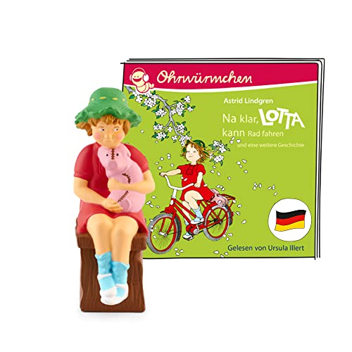 tonies Hörfiguren für Toniebox, Astrid Lindgren: Lotta – NA klar, Lotta kann Radfahren/Lotta zieht um, Hörbuch für Kinder ab 4 Jahren, Spielzeit ca. 56 Minuten tonies Hörfiguren für Toniebox, Astrid Lindgren: Lotta – NA klar, Lotta kann Radfahren/Lotta zieht um, Hörbuch für Kinder ab 4 Jahren, Spielzeit ca. 56 Minuten von tonies