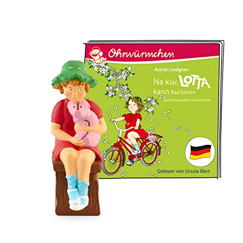tonies Hörfiguren für Toniebox, Astrid Lindgren: Lotta – NA klar, Lotta kann Radfahren/Lotta zieht um, Hörbuch für Kinder ab 4 Jahren, Spielzeit ca. 56 Minuten von tonies