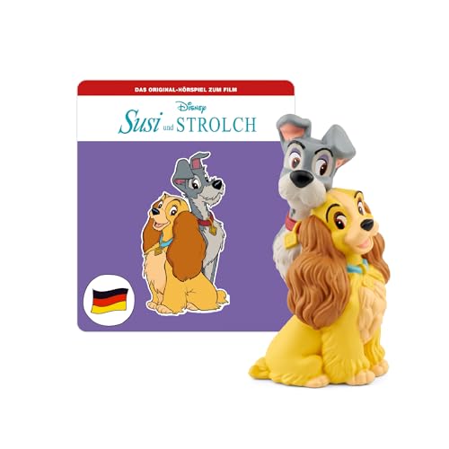 tonies Hörfiguren für Toniebox, Disney – Susi und Strolch, Hörspiel mit Liedern, für Kinder ab 4 Jahren, Spielzeit ca. 54 Minuten tonies Hörfiguren für Toniebox, Disney – Susi und Strolch, Hörspiel mit Liedern, für Kinder ab 4 Jahren, Spielzeit ca. 54 Minuten von tonies