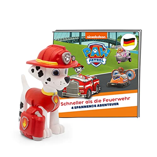 tonies Hörfiguren für Toniebox, Paw Patrol – Schneller als die Feuerwehr, Hörspiel mit 4 Geschichten für Kinder ab 3 Jahren, Spielzeit ca. 59 Minuten von tonies