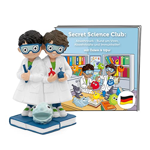 tonies Hörfiguren für Toniebox, Secret Science Club – Abwehrstark – Rund um Viren, Abwehrkräfte und Immunhelfer! mit Özlem & Uğur, Hörspiel für Kinder ab 6 Jahren, Spielzeit ca. 60 Minuten tonies Hörfiguren für Toniebox, Secret Science Club – Abwehrstark – Rund um Viren, Abwehrkräfte und Immunhelfer! mit Özlem & Uğur, Hörspiel für Kinder ab 6 Jahren, Spielzeit ca. 60 Minuten von tonies