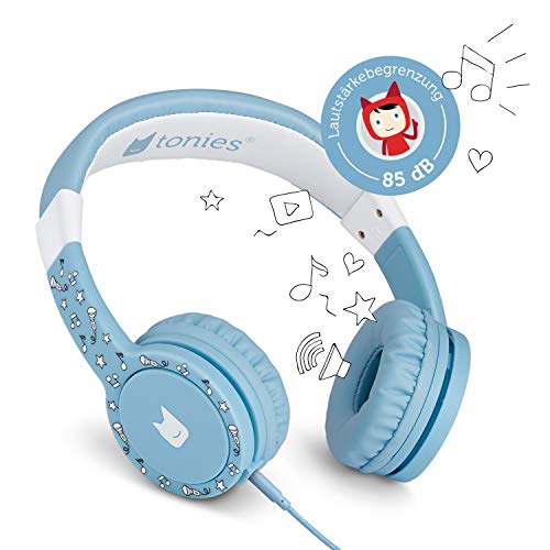 tonies-Lauscher – verstellbare Kinder Kopfhörer mit Lautstärkebegrenzung, Over Ear Kopfhörer mit Kabel und gepolsterten Kopfbügeln, Hellblau von tonies